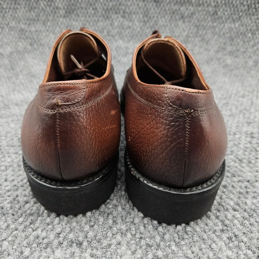 Florsheim (Men's 10 D) Brown Pebble Leather Apron Moc Toe Derby Shoes Dress